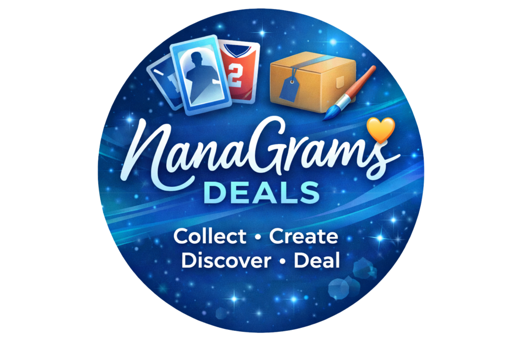 NanaGrams Deals logo with the tagline Collect, Create, Discover, Deal